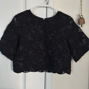 Forever 21, black lace top, fully lined. Size S